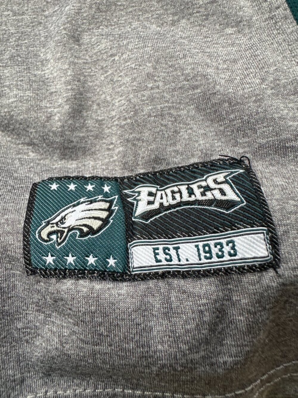 Philadelphia Eagles NFL Team Apparel Men's Gray LS Polyester Shirt Large - Picture 2 of 4